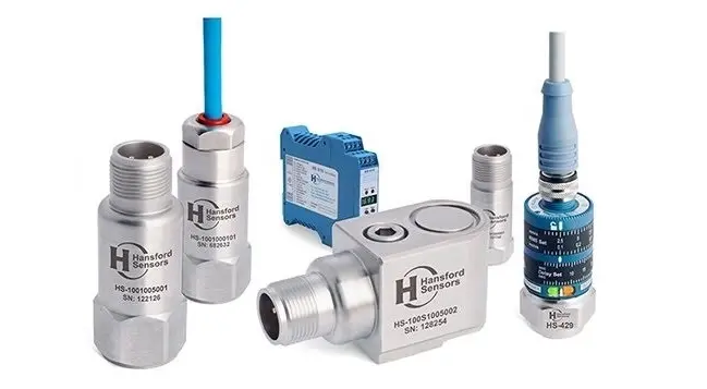 Dòng sản phẩm cảm biến rung 4-20mA Hansford Sensors chính hãng - HS-420, HS-421I, HS-429