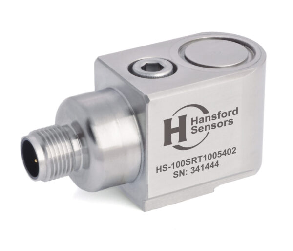 HS-100SRT – Side Exit – 4 Pin M12 Accelerometer With Temp Output