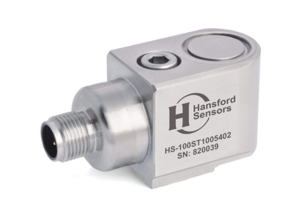 HS-100ST – Side Exit – 4 Pin M12 Accelerometer With Temp Output