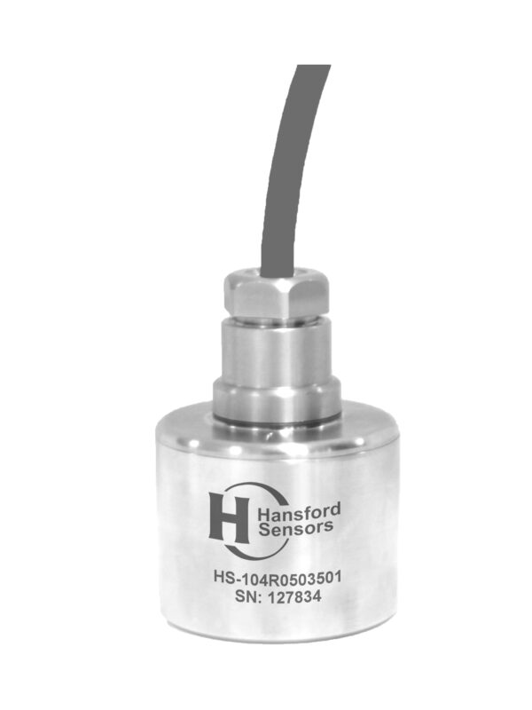 HS-104R – Top Exit – Integral PUR Cable Low Power Triaxial Accelerometer