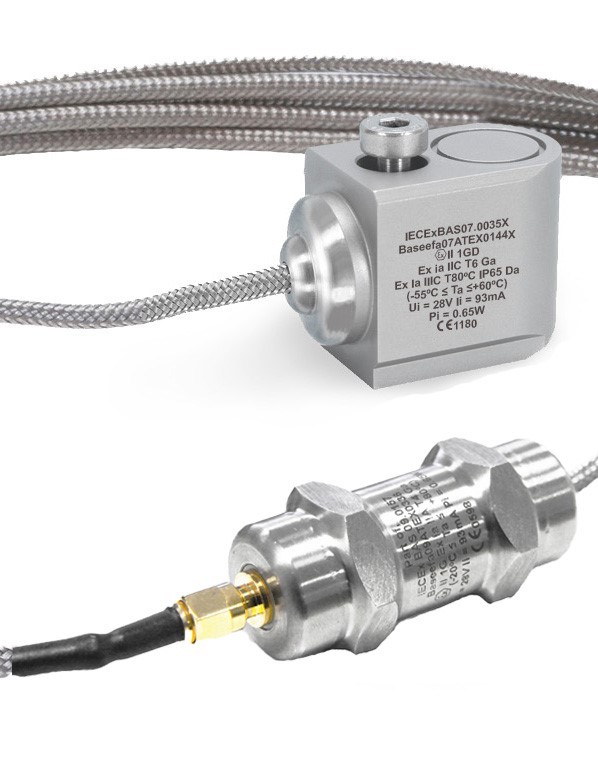 HS-105IS – Side Exit – ATEX High Temp. Accelerometer