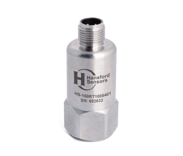HS-150RT – Top Exit – 4 Pin M12 Accelerometer With Temp Output