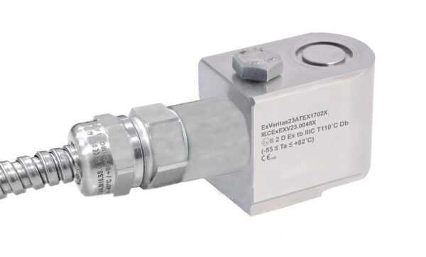 HS-150tb – Top Exit –  Integral PUR Cable ExTb Intrinsically Safe Accelerometer