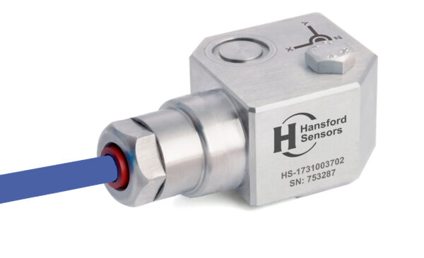 HS-173 – Side Exit – Integral HFFR Cable Triaxial Accelerometer