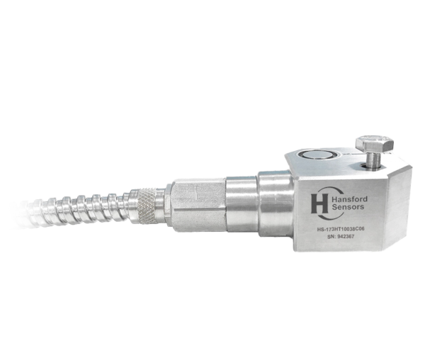HS-173HT – Side Exit – Integral PTFE Cable and conduit Triaxial Accelerometer With Temp Output