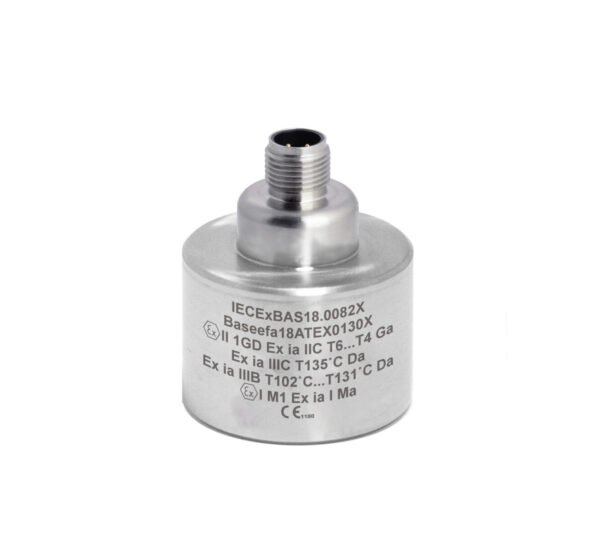 HS-173IR – Top Exit – 4 Pin M12 ATEX Triaxial Accelerometer