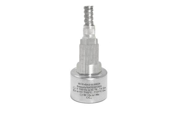 HS-173IR – Top Exit – Integral PUR Cable with Conduit ATEX Triaxial Accelerometer