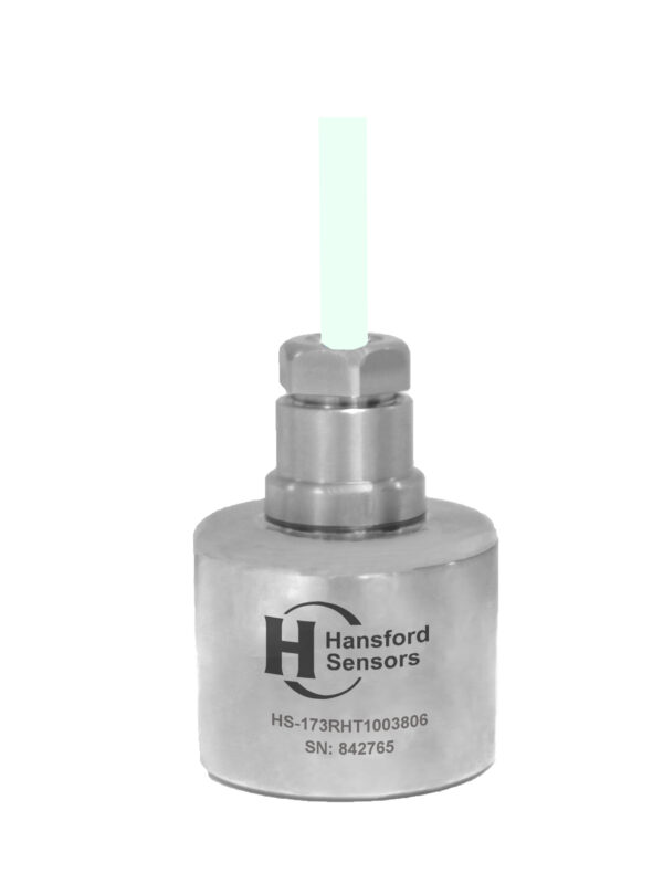 HS-173RHT – Top Exit – Integral PTFE Cable Round Triaxial Accelerometer with Temp Output