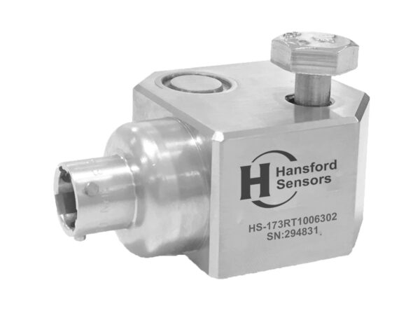HS-173RT – Top Exit – 62GB Connector Triaxial Accelerometer With Temp Output