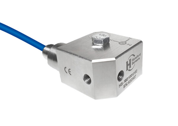 HS-183 – Side Exit – Compact Integral HFFR Triaxial Accelerometer