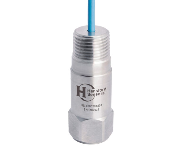HS-420 – Terminal Head Exit – Integral FR Cable 4-20mA Output Accelerometer