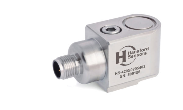 HS-420S – Side Exit – 4 Pin M12 4-20mA Output Accelerometer