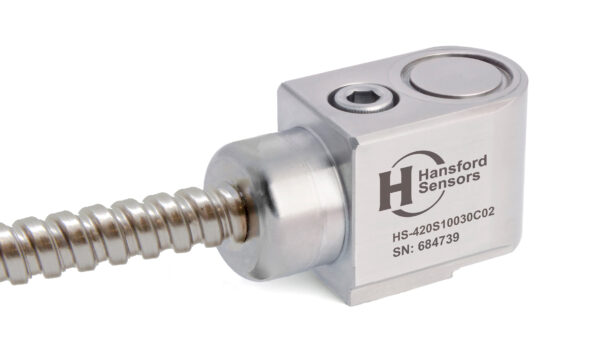 HS-420S – Side Exit – Integral FEP Cable with Conduit 4-20mA Output Accelerometer