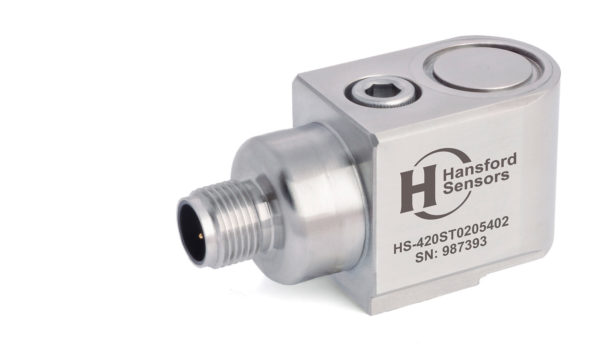 HS-420ST – Side Exit – 4 Pin M12 Accelerometer with Temp Output