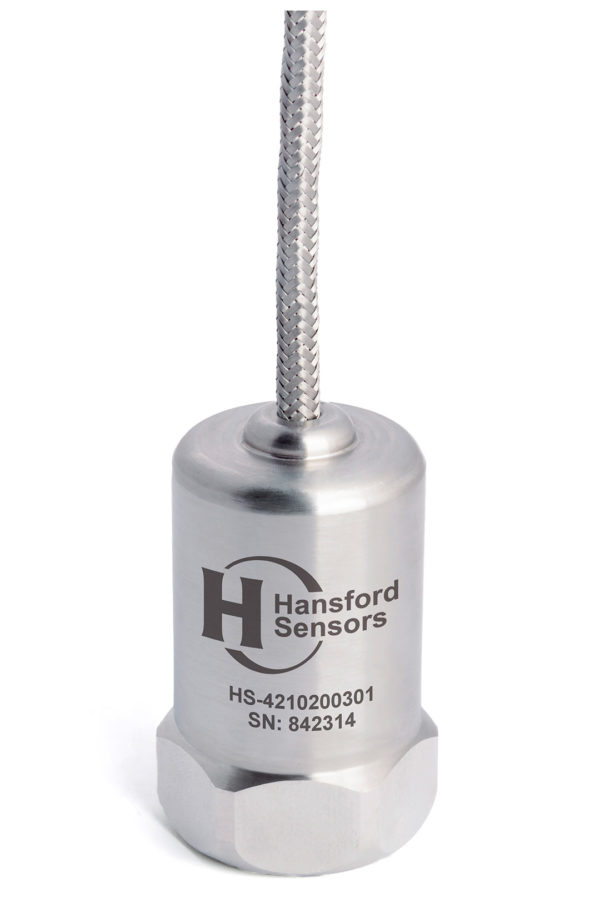 HS-421 – Top Exit – Integral Braided Cable Dual Output Accelerometer