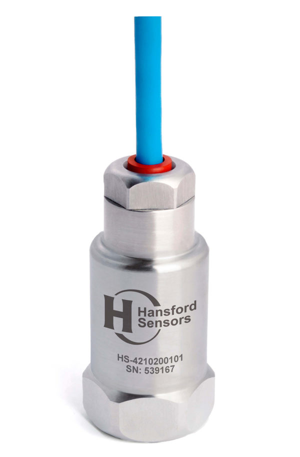 HS-421 – Top Exit – Integral PUR Cable Dual Output Accelerometer