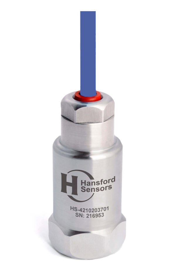 HS-421 – Top Exit – Integral HFFR Cable Dual Output Accelerometer
