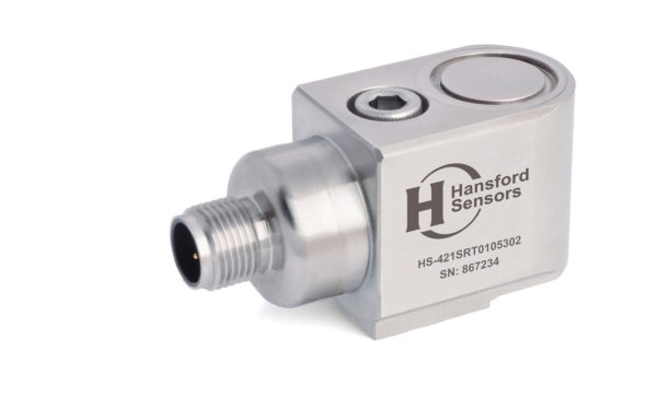 HS-421SRT – Side Exit – 5 Pin M12 Dual Output Accelerometer With Temp Output