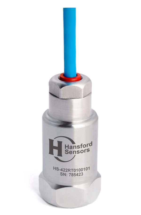 HS-422RT – Top Exit – Integral PUR Cable Accelerometer with Temp Output
