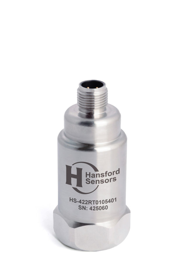 HS-422RT – Top Exit – 4 Pin M12 Accelerometer with Temp Output